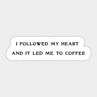 Coffee from Heart Sticker